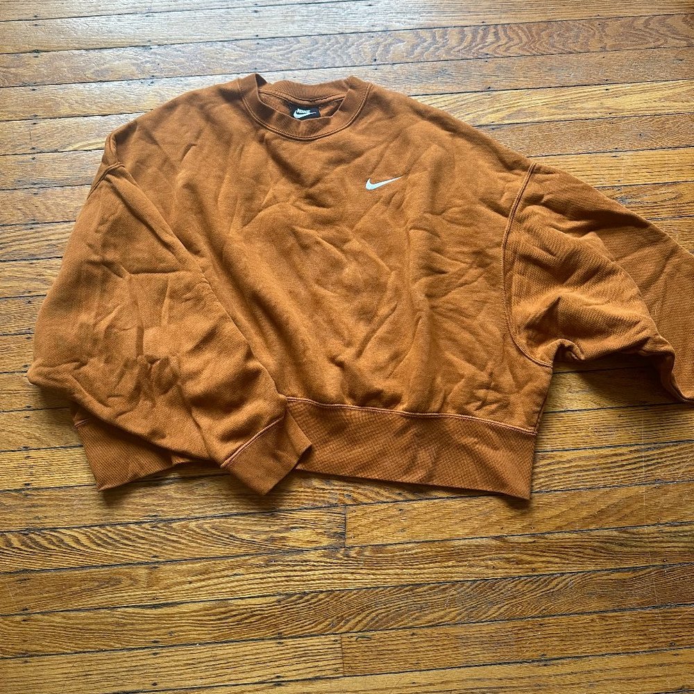 Nike Phoenix Crewneck Sweatshirt - Brown - Size M